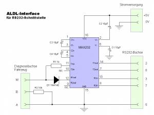 Schaltplan ALDL-RS232-Interface